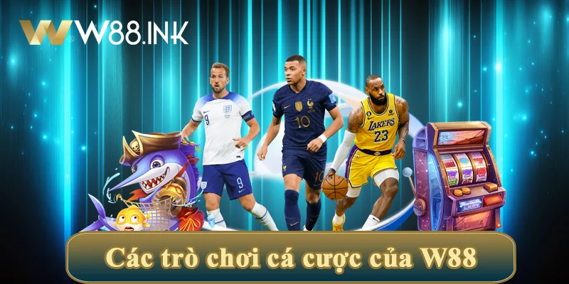 các trò chơi cá cược của w88