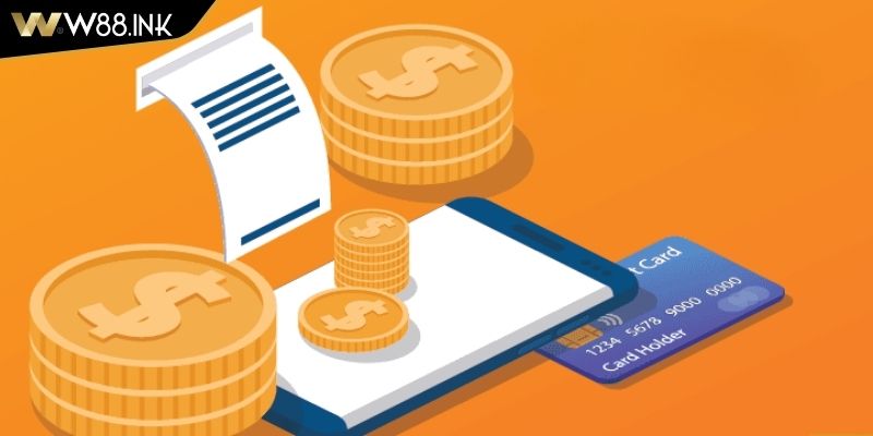 Nhập số tiền nạp và rút tiền