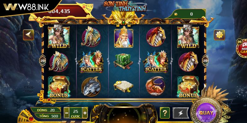 Bí quyết quay nổ hũ Sơn Tinh Thủy Tinh W88